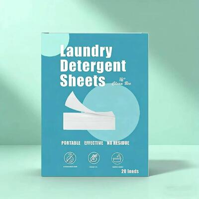 Eco-Friendly Laundry Detergent Sheets with Strong Cleansing Power and Customizable Fragrance