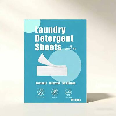 Strong Cleansing Eco-Friendly Laundry Detergent Sheets with Customizable Fragrance for Deep Stain Removal